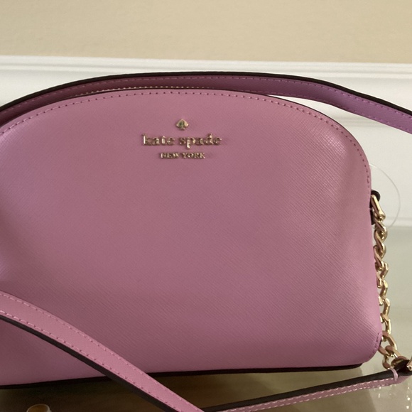 Kate Spade Cameron Street Hilli Leather Berry Crush Lavender Dome Crossbody Bag - Picture 2 of 14